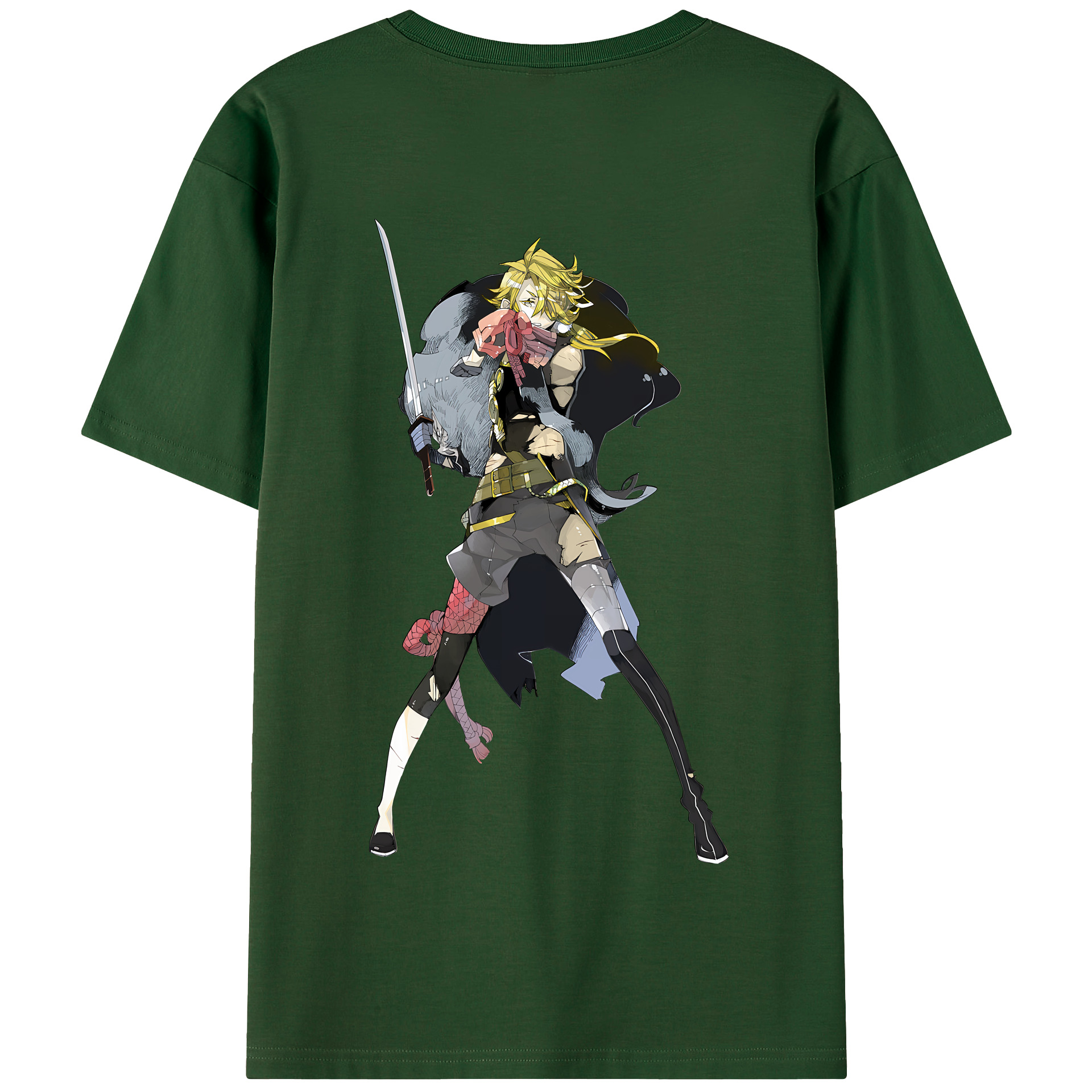 （画像用） 刀剣乱舞 Touken Ranbu 綿100％半袖Tシャツ（背面プリント）